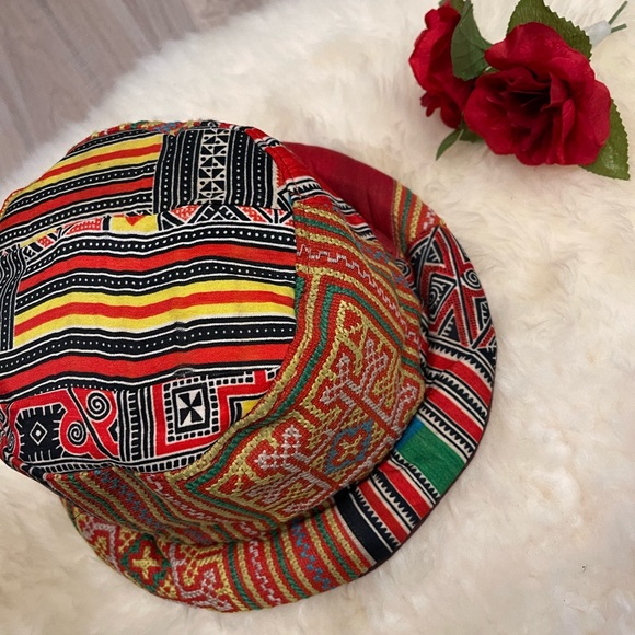 Patchwork Printed Hat - Picture 2 of 8